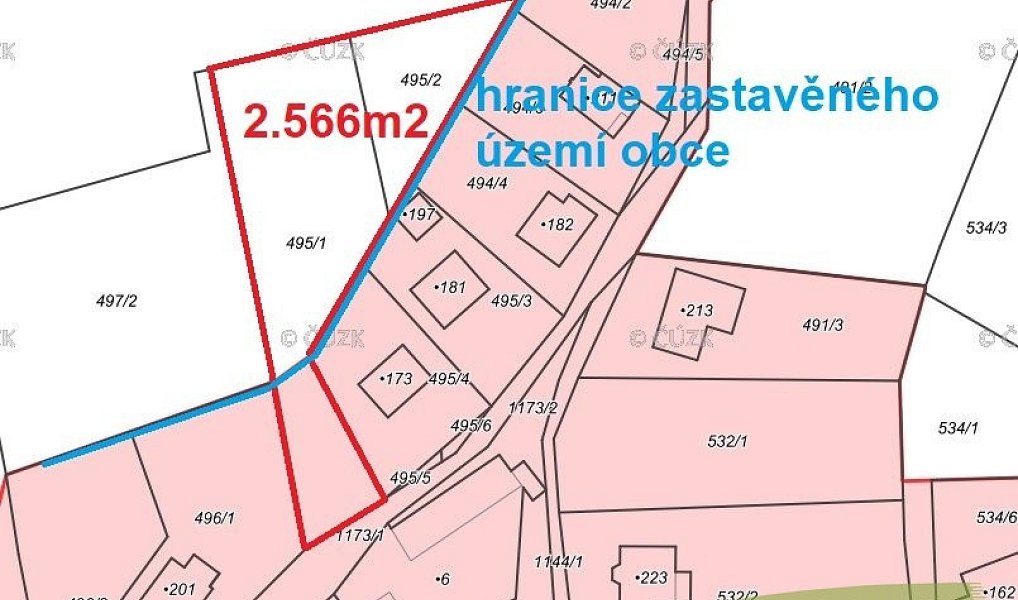 Prodej zahrady 2 566 m², Radostná pod Kozákovem – náhled fotky 5
