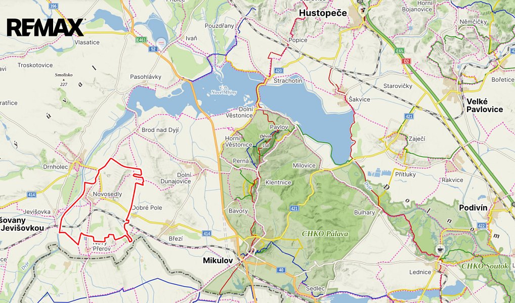 Prodej stavebního pozemku 2 412 m², Novosedly – náhled fotky 28