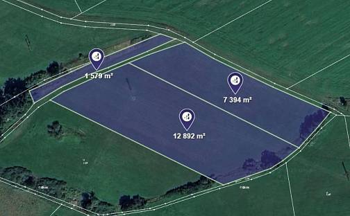 Prodej louky 21 865 m², Mokrouše, okres Plzeň-město