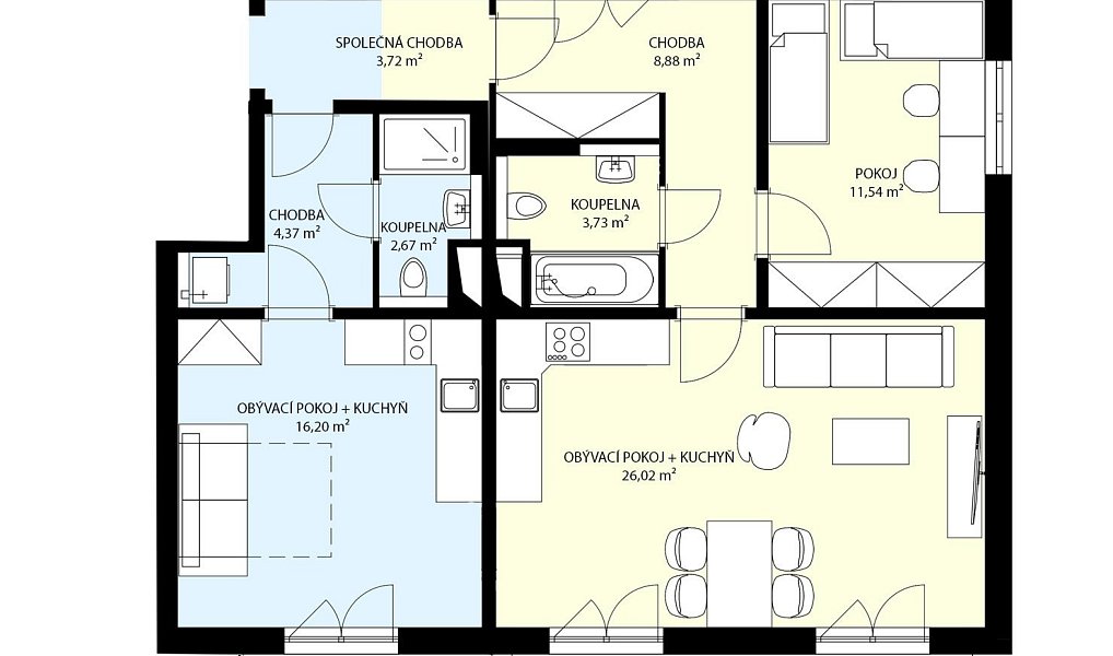 Prodej bytu 3+kk 89 m², Praha – náhled fotky 2