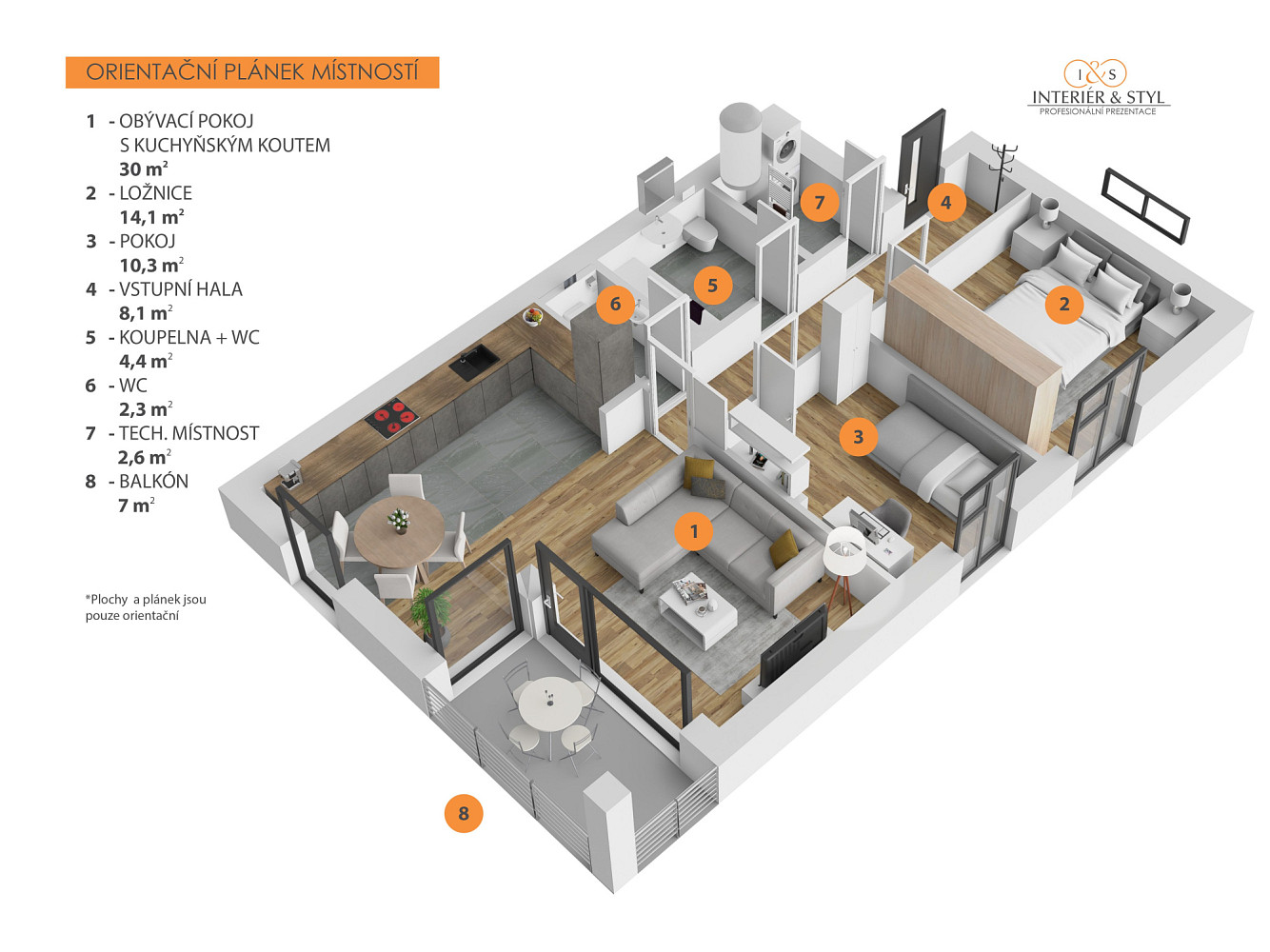 Prodej bytu 3+kk 73 m² – fotografie 2