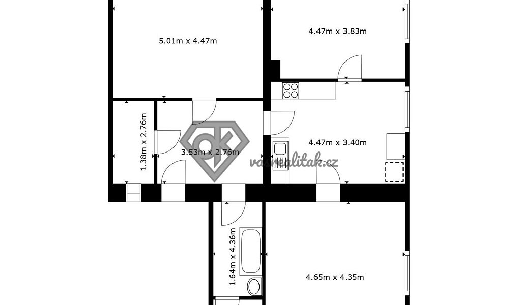 Prodej bytu 3+1 100 m², Mikuleč – náhled fotky 2