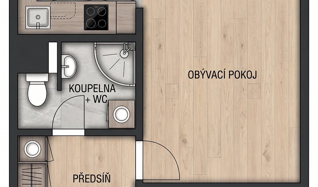 Prodej bytu 1+1 30 m², Praha – náhled fotky 3