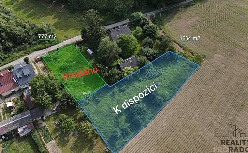Prodej stavebního pozemku 1 660 m², Grygov, okres Olomouc