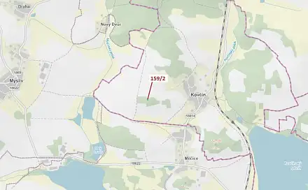 Dražba lesa 362 m², Kovčín