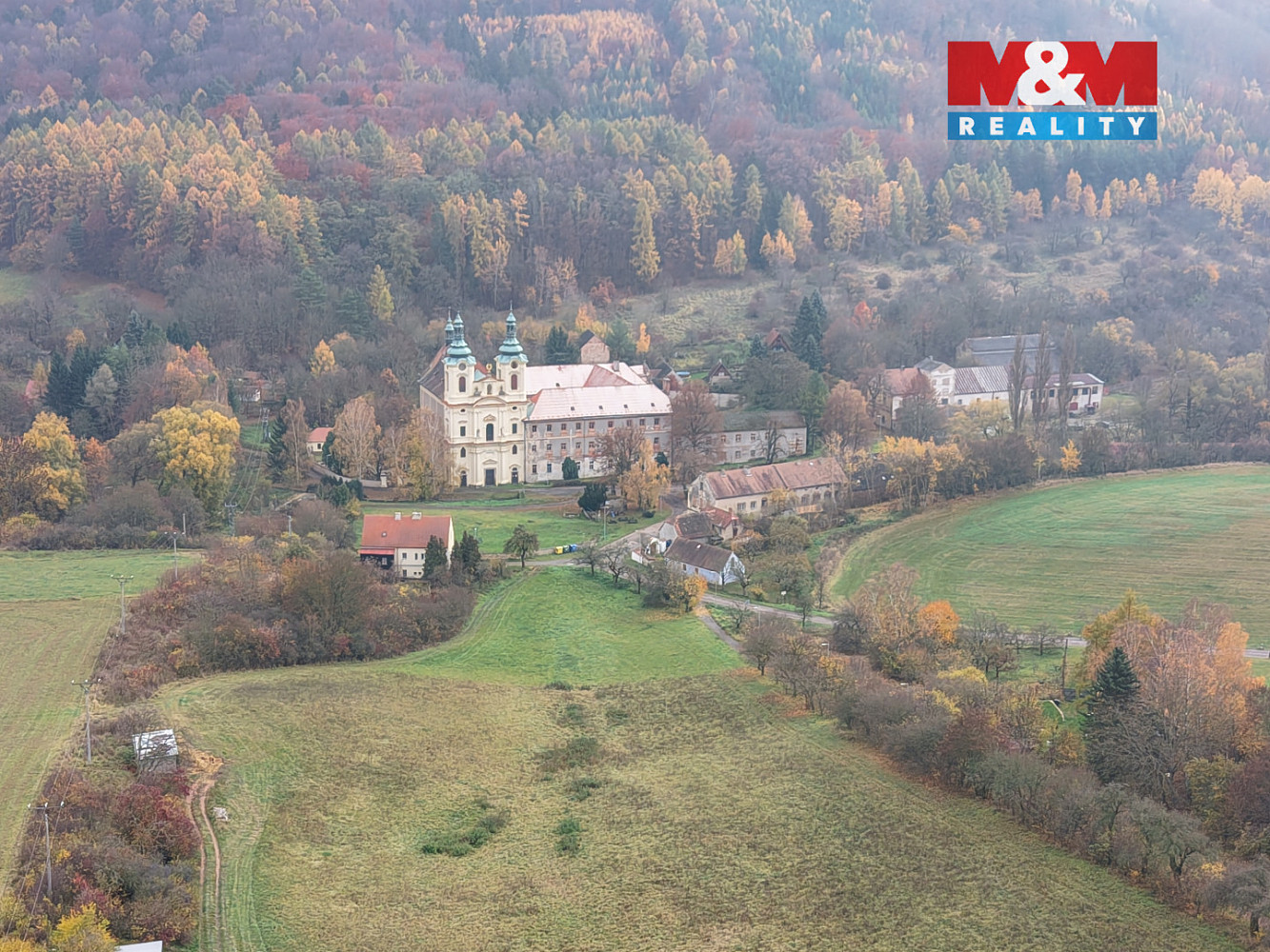 Prodej pozemku k bydlení, 2041 m², Ročov – pohled 2
