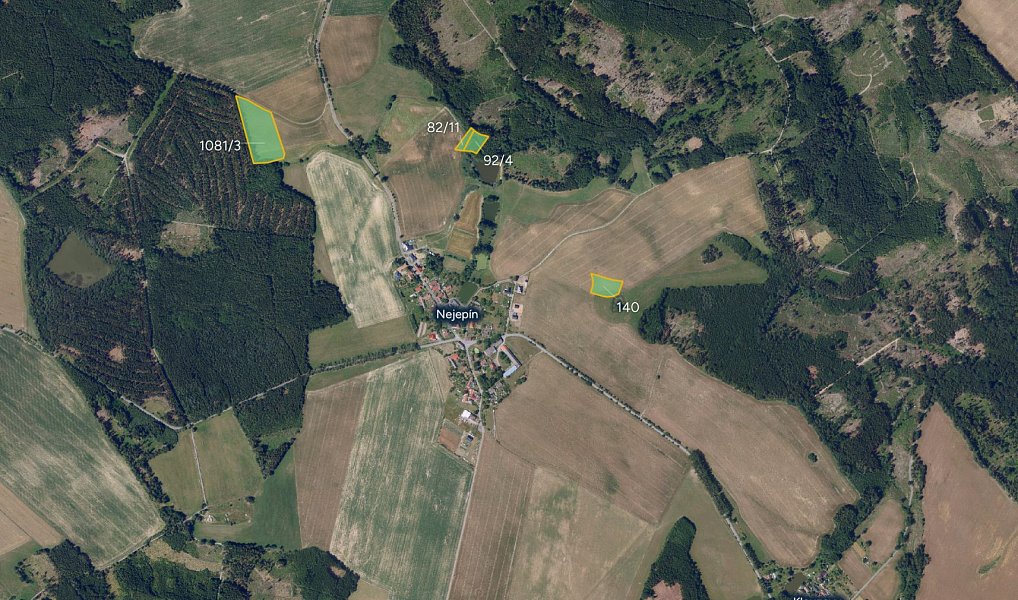 Prodej pozemku, 8146 m², Havlíčkův Brod, Nejepín