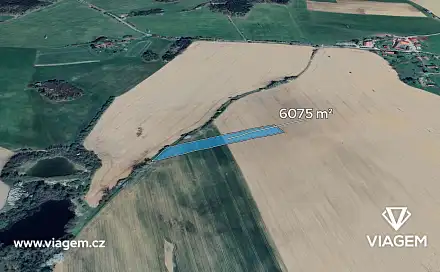 Prodej pole 843 m², Jistebnice, okres Tábor