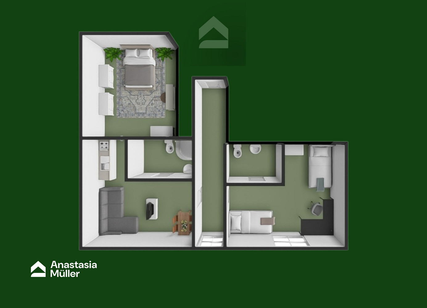 Pronájem bytu 3+kk 68 m² – fotografie 2