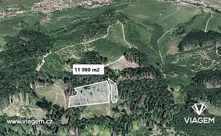 Prodej lesa 11 980 m², Lhota u Vsetína, okres Vsetín