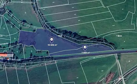 Prodej louky 14 495 m², Životice, okres Plzeň-Jih