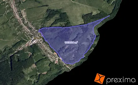 Prodej lesa 1 932 m², Strání, okres Uherské Hradiště