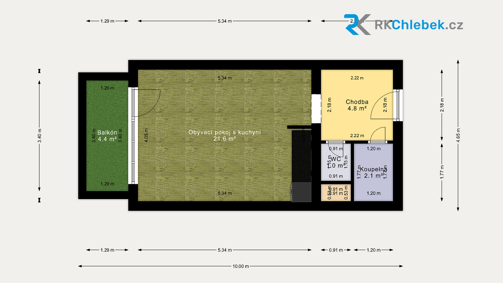 Pronájem bytu 1+kk 30 m² — photo 3