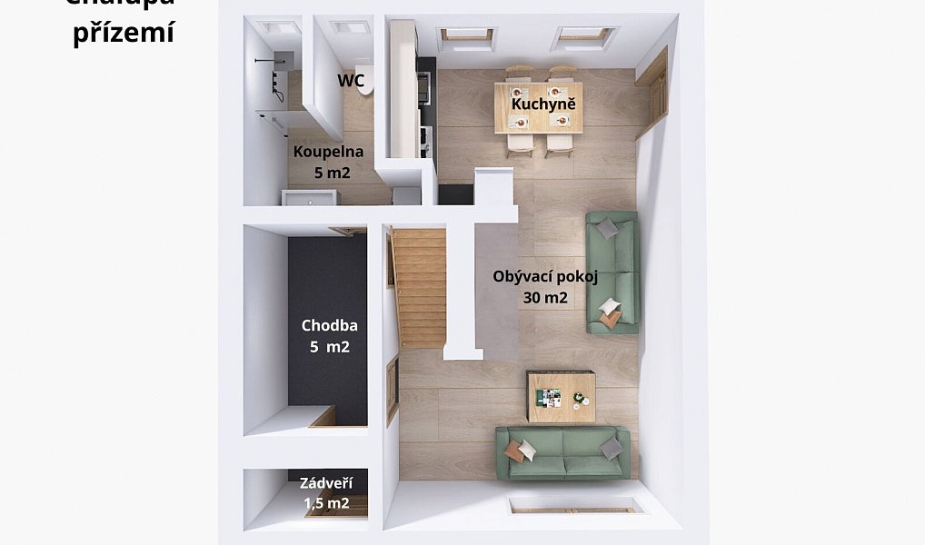 Prodej chaty/chalupy 68 m² s pozemkem 856 m², Ludvíkov – náhled fotky 5