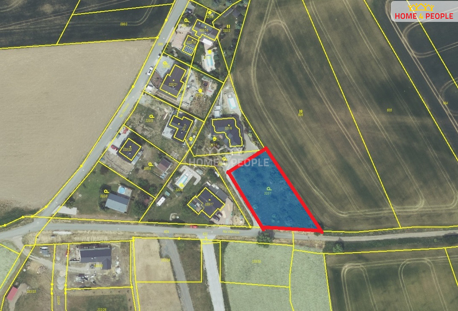 Prodej stavebního pozemku 1 255 m²