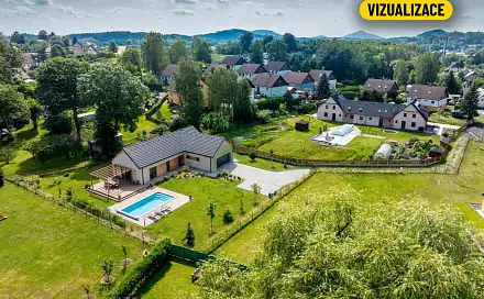Prodej stavebního pozemku 1 608 m², Cvikov, okres Česká Lípa