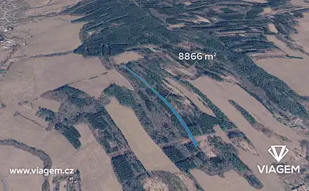 Prodej lesa 8 866 m², Slavičín, okres Zlín