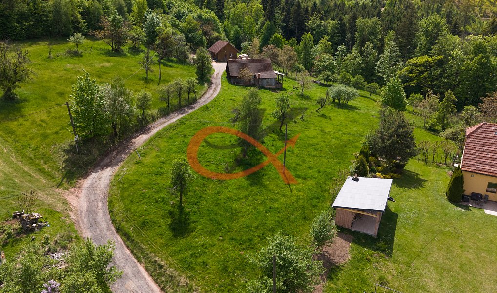 Prodej stavebního pozemku 2 462 m², Vidče – fotka 1 z 8