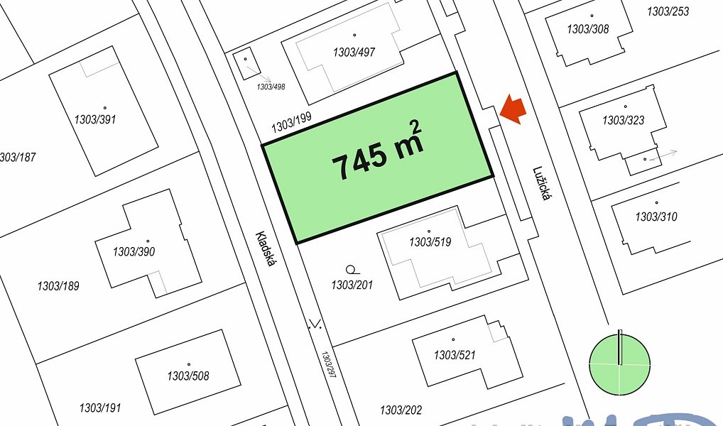 Prodej stavebního pozemku 745 m², Jihlava – náhled fotky 2
