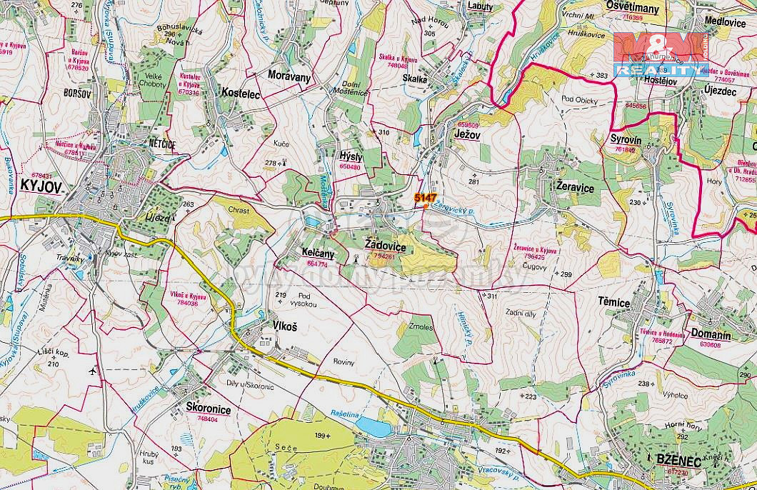 Prodej pole, 430 m², Ježov – pohled 4