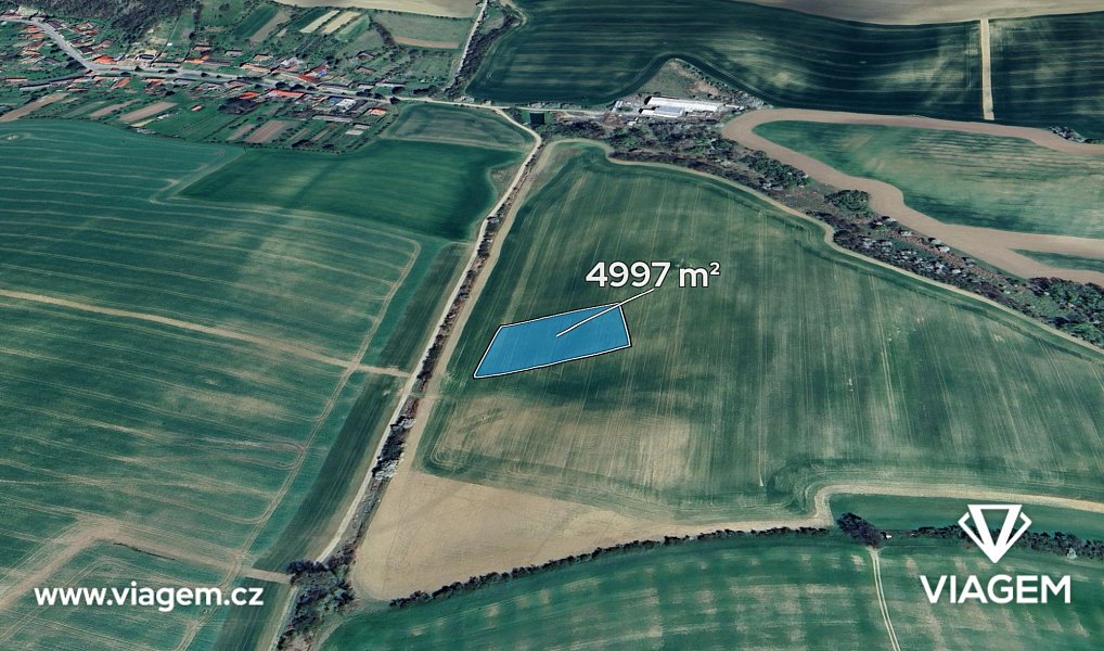 Prodej pole 2 498 m², Litenčice – fotka 1 z 5