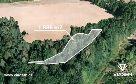 Prodej lesa 1 886 m², Neveklov, okres Benešov