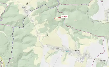 Dražba lesa 199 m², Vysoká