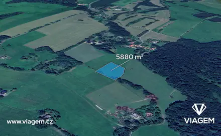 Prodej pole 1 225 m², Proseč, okres Chrudim