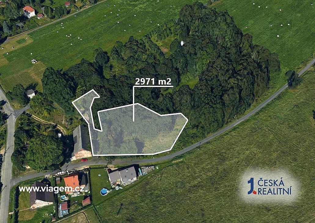 Zahrada 2 971 m², Podíl 30 % o výměře 880 m² – pohled 2