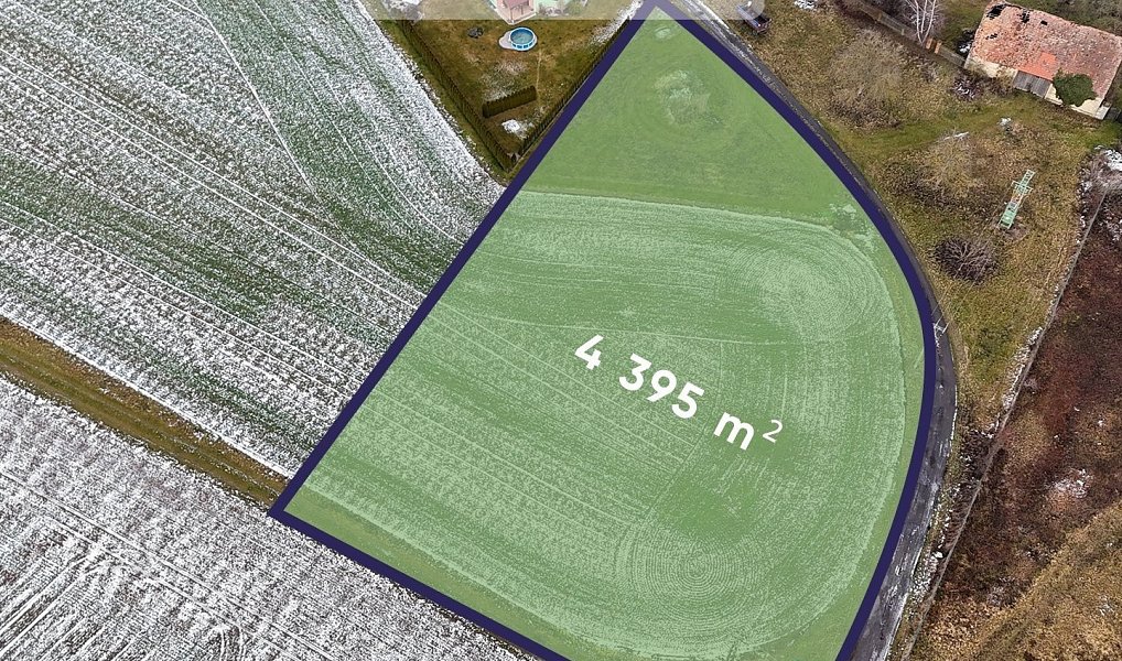 Prodej stavebního pozemku 2 198 m², Kovanec – náhled fotky 2