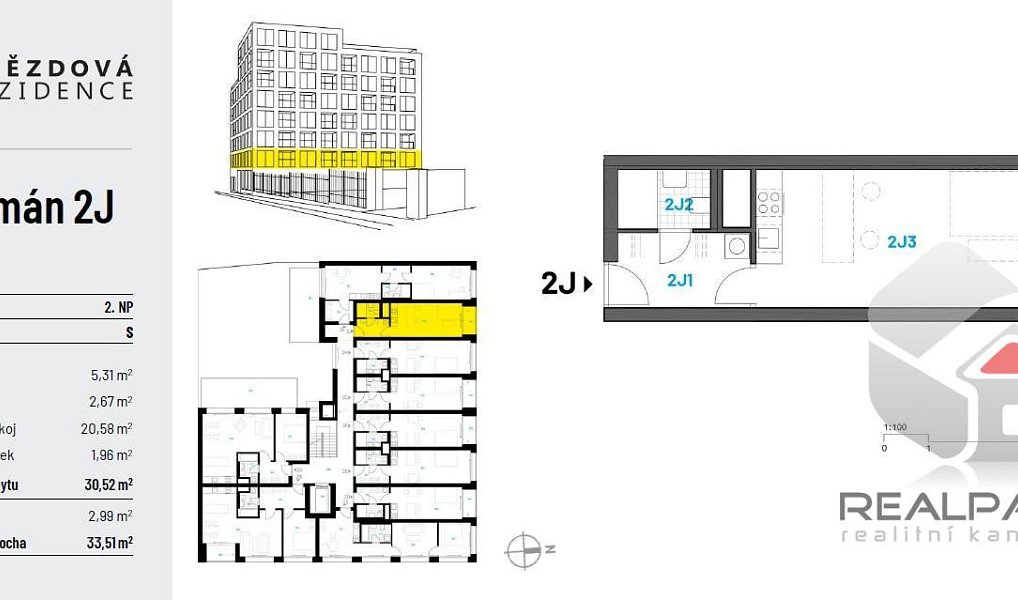 Pronájem bytu 1+kk 31 m², Brno – náhled fotky 12
