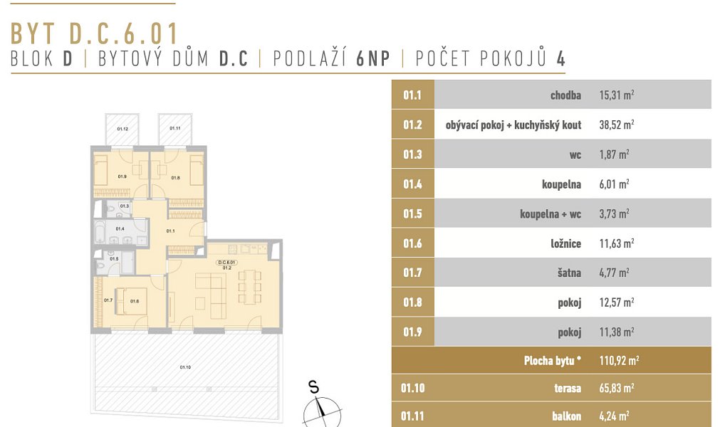 Pronájem bytu 4+kk 111 m², České Budějovice – náhled fotky 25