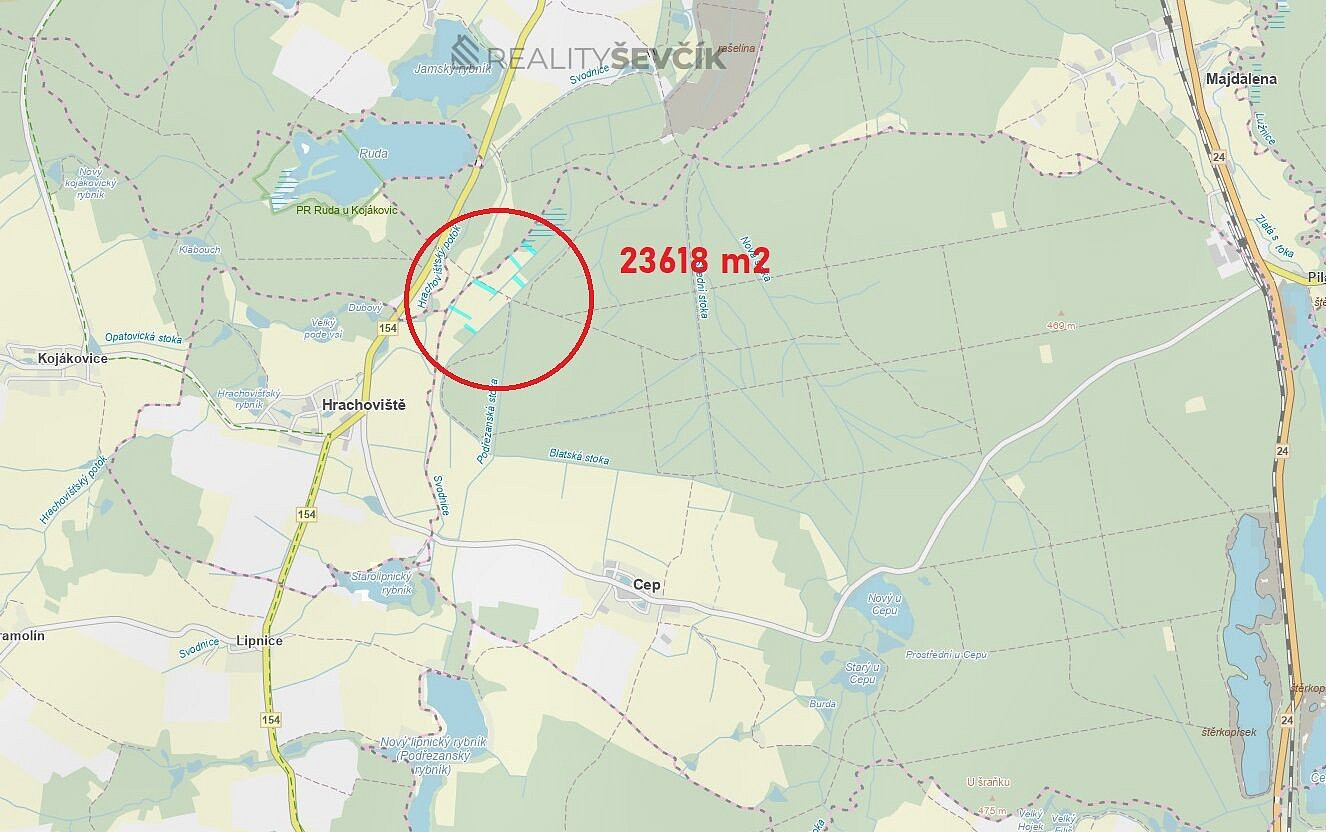 Prodej pole 23 618 m² – fotografie 2