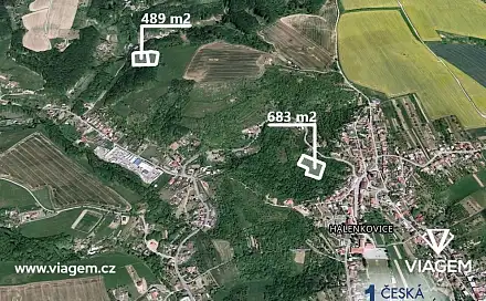 Prodej zahrady 1 171 m², Halenkovice, okres Zlín