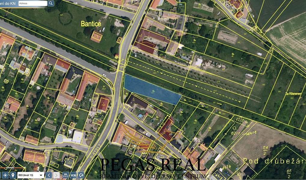 Prodej stavebního pozemku 1 151 m², Bantice – náhled fotky 3