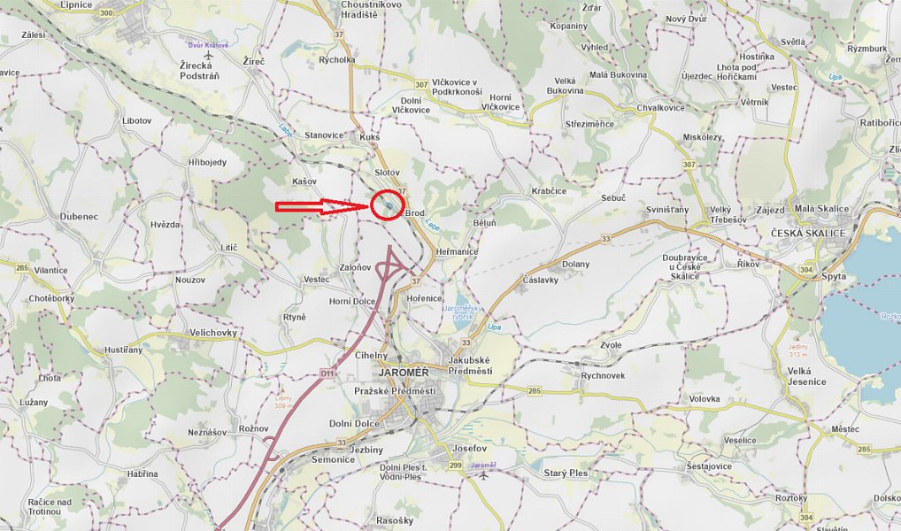 Prodej lesa 11 566 m², Kuks – náhled fotky 10