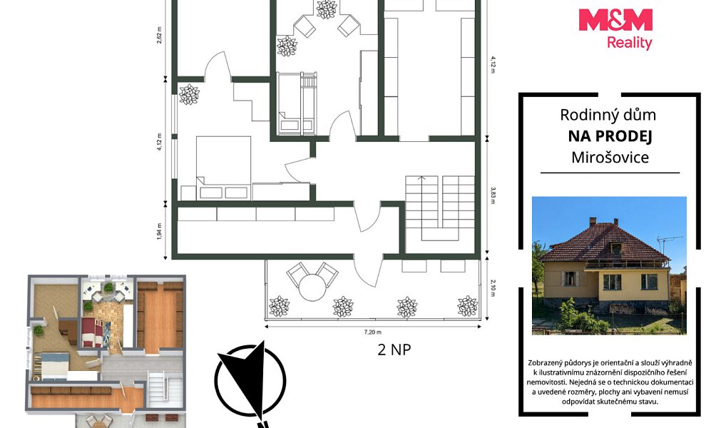 Prodej chaty/chalupy 210 m² s pozemkem 2 061 m², Rataje nad Sázavou – náhled fotky 16