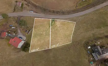 Prodej stavebního pozemku 1 087 m², Dolní Kalná, okres Trutnov