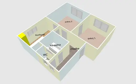 Prodej bytu 2+1 57 m²