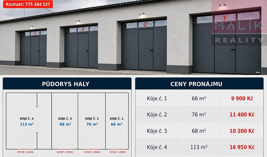 Pronájem skladovacích prostor 323 m², Ostrov – náhled fotky 3