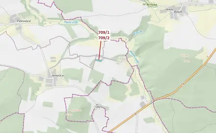 Dražba lesa 1 823 m², Osek