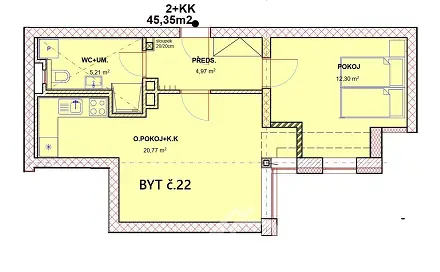 Prodej bytu 2+kk 45 m², Česká, Kašperské Hory, okres Klatovy