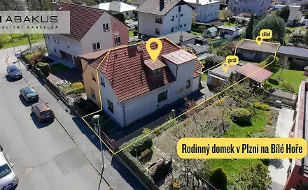 Prodej domu 90 m² s pozemkem 290 m², Nad Řekou, Plzeň - Bolevec