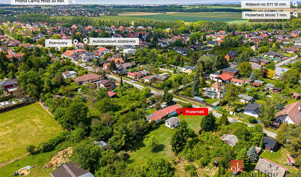 Prodej stavebního pozemku 1 278 m², Horoušany – náhled fotky 8