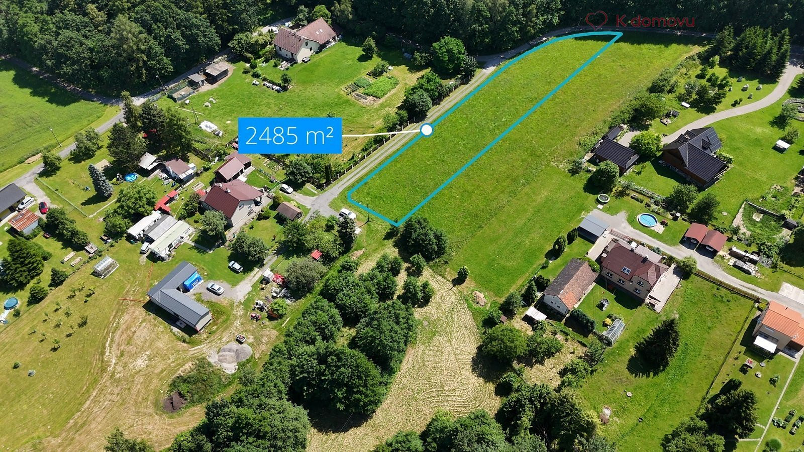 Prodej stavebního pozemku 2 485 m²