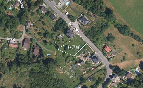 Prodej stavebního pozemku 1 467 m², Jablonec nad Nisou - Kokonín