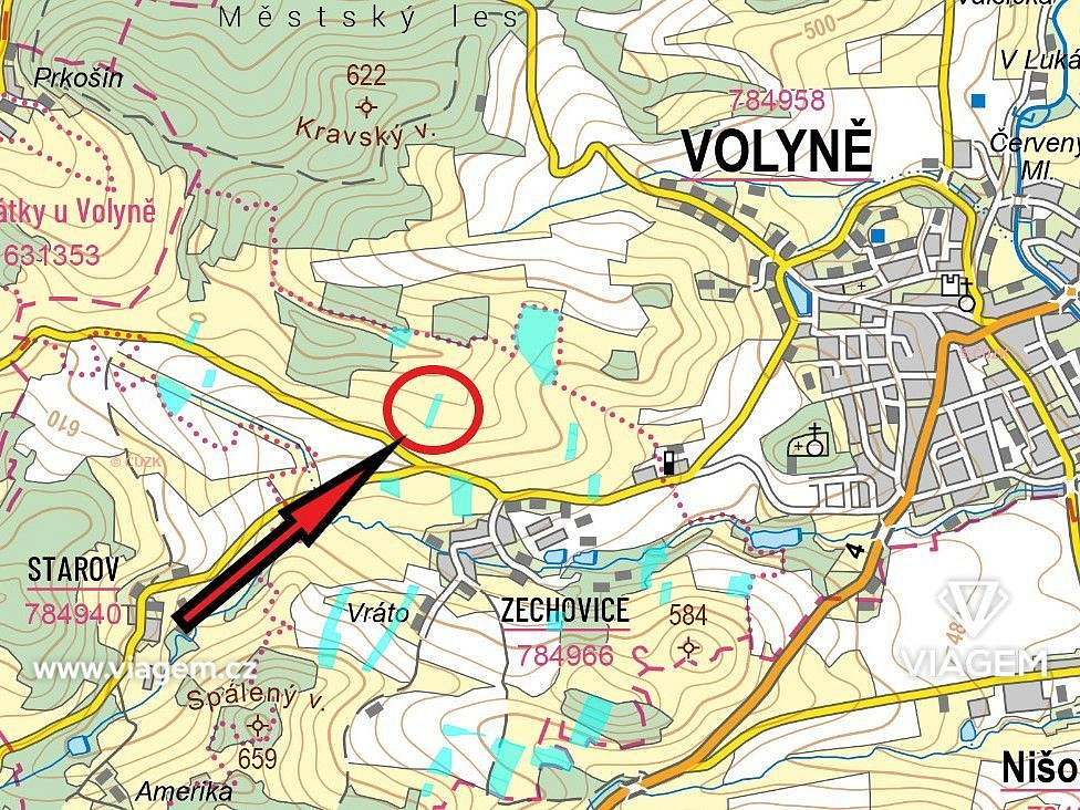 Prodej pole 679 m² – pohled 4