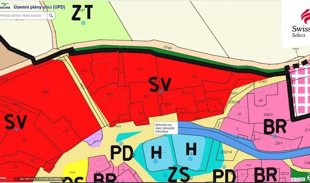 Prodej stavebního pozemku 1 123 m², Přibyslav – náhled fotky 3