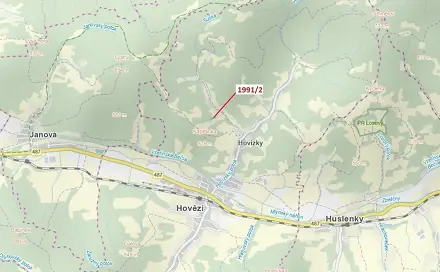 Dražba lesa 933 m², Hovězí
