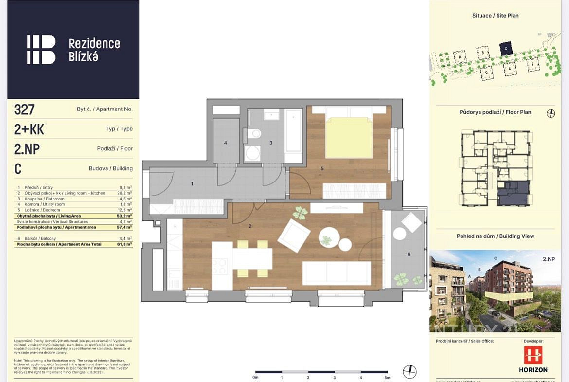 Pronájem bytu 2+kk 62 m² – fotografie 5